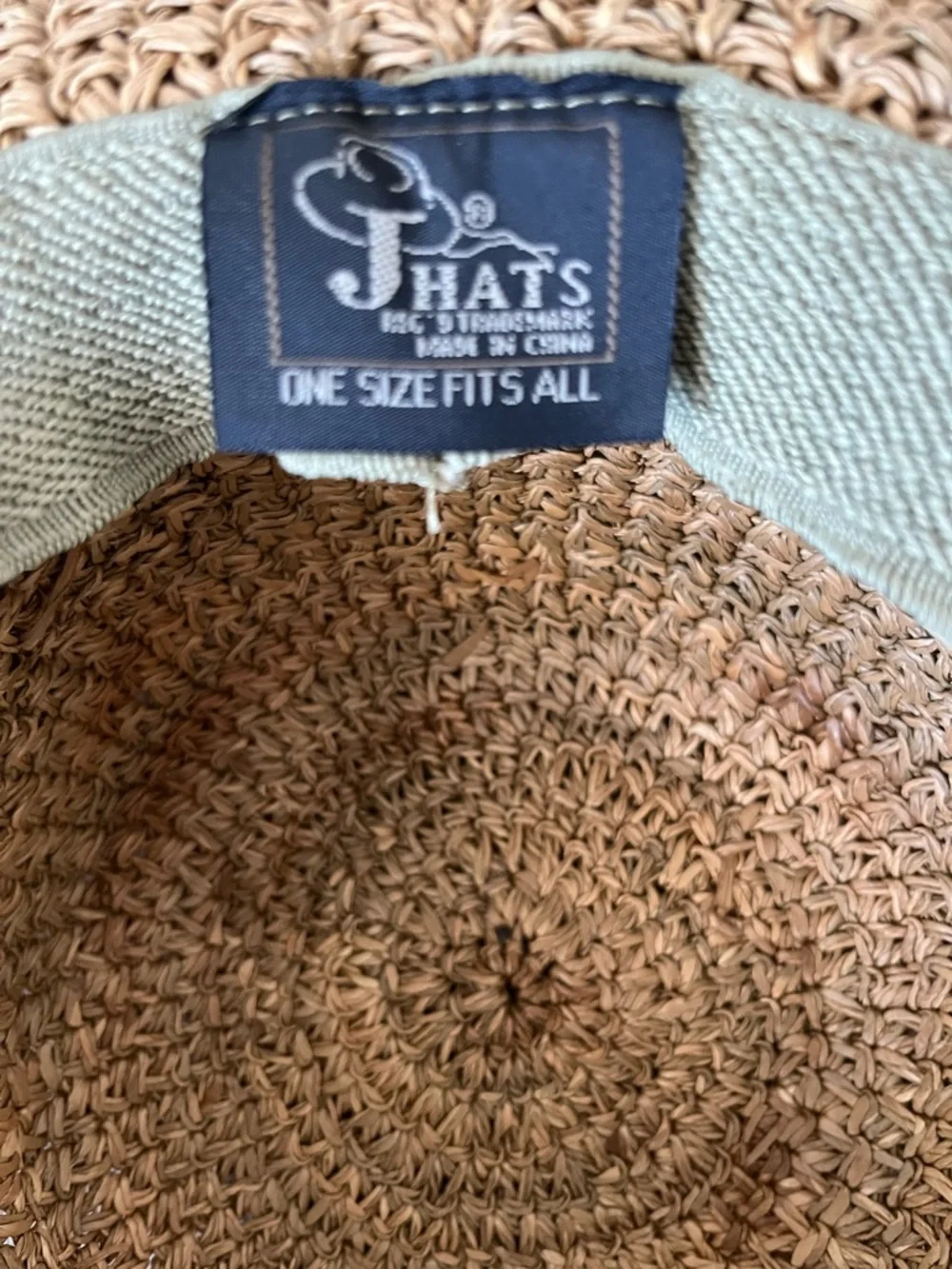 Wide Brim Straw Sun Hat | Boho Beaded Band | Beach Vacation Resort Wear - Picture 4 of 4
